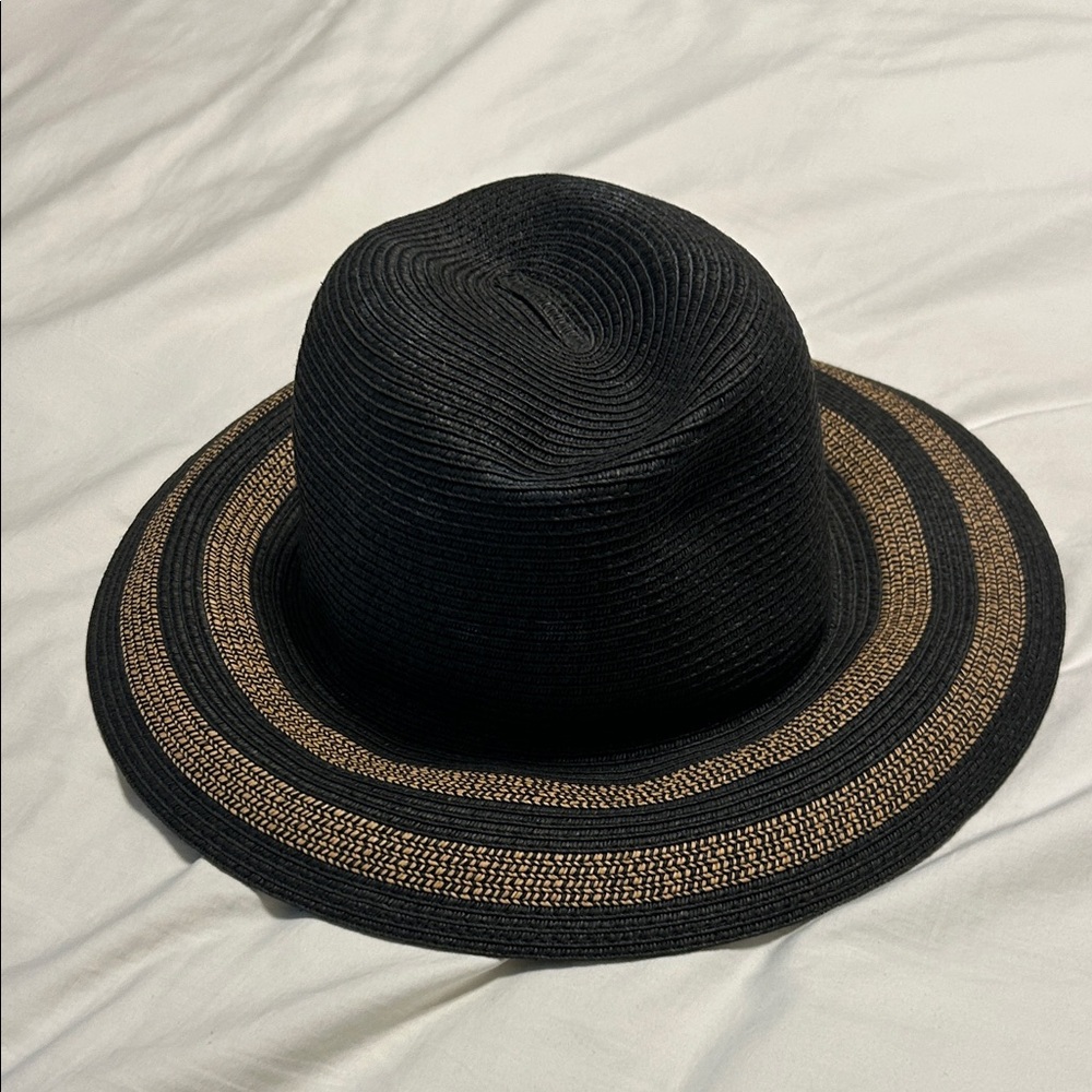 Black and Tan Woven Hat